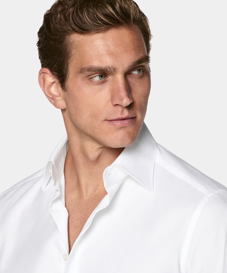 White Classic Collar Shirt