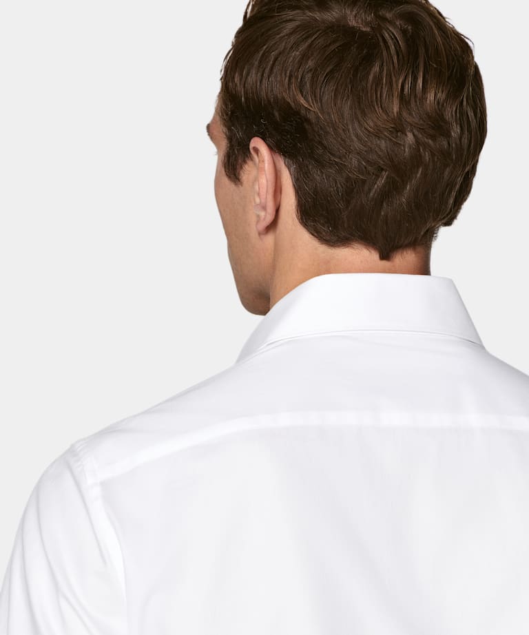 White Classic Collar Shirt