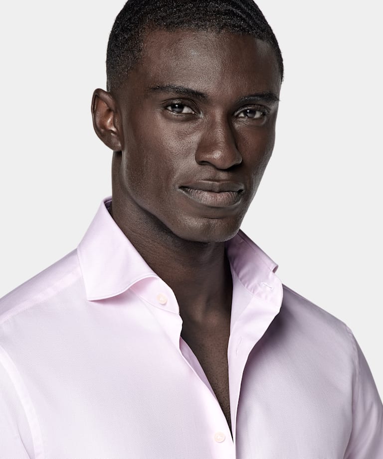 Camisa Royal Oxford rosa corte Tailored