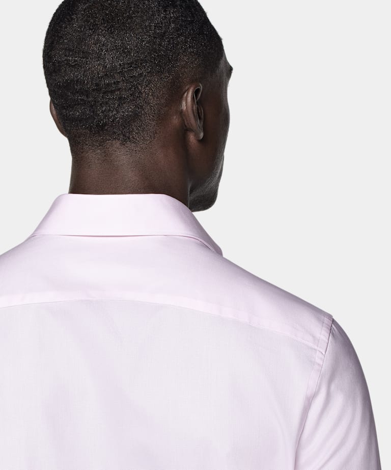 Camisa Royal Oxford rosa corte Tailored