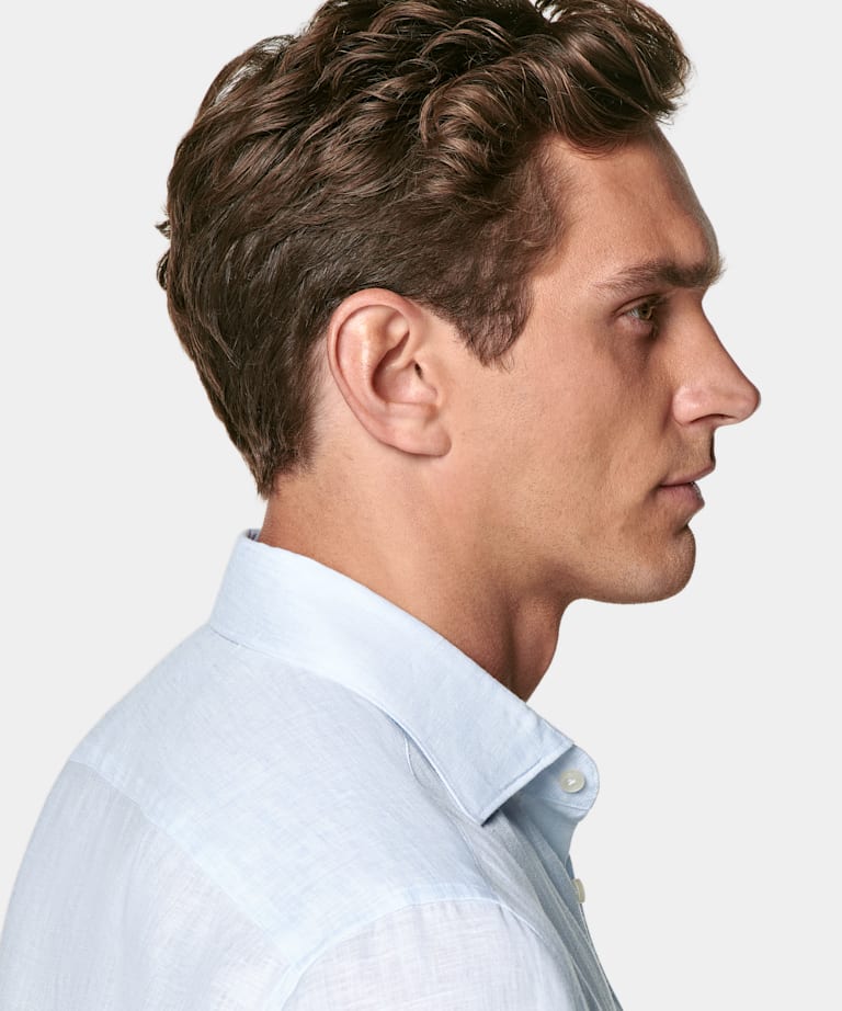 Camisa azul claro corte Tailored