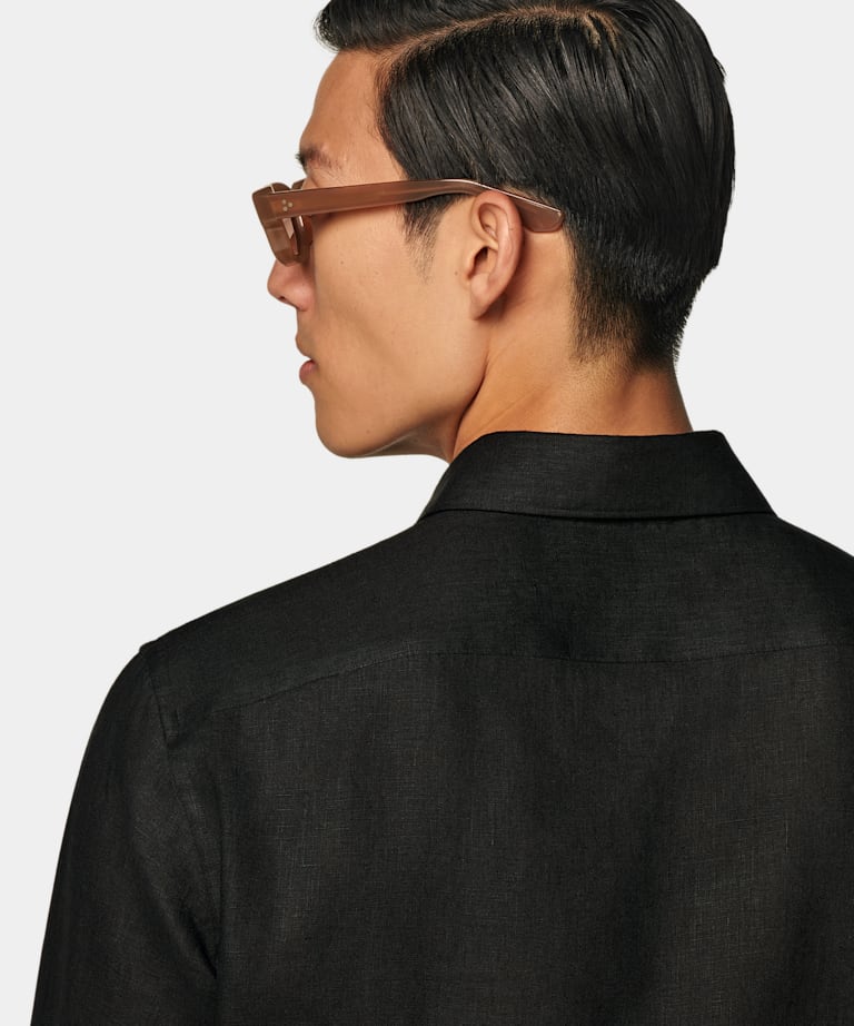 Black Tailored Fit Shirt