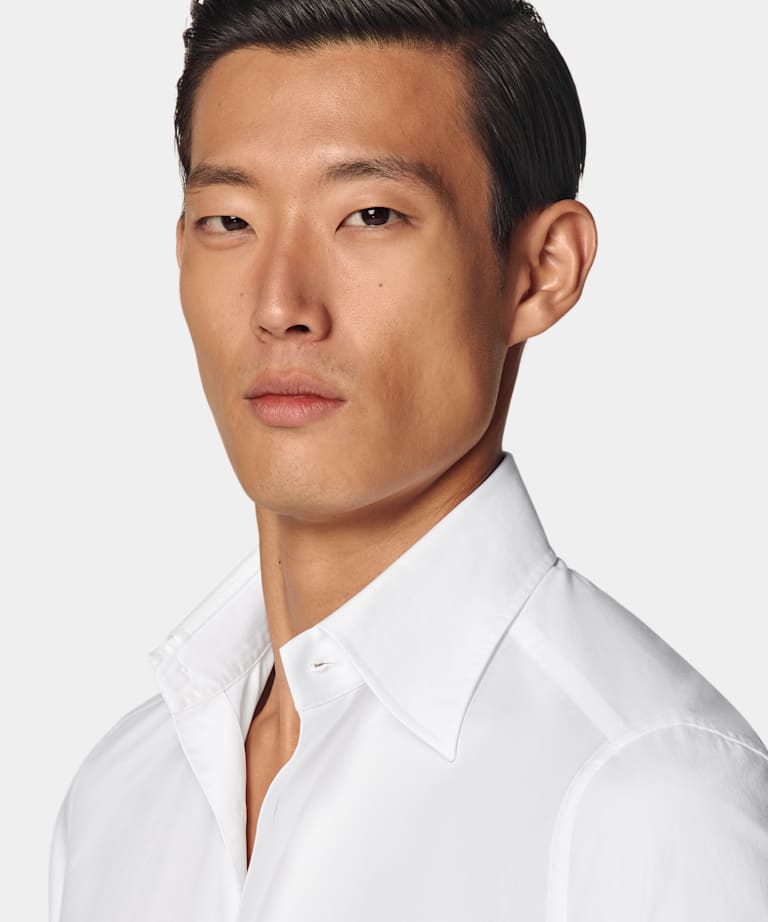 White Point Collar Tailored Fit Shirt