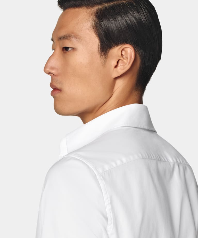 White Point Collar Tailored Fit Shirt