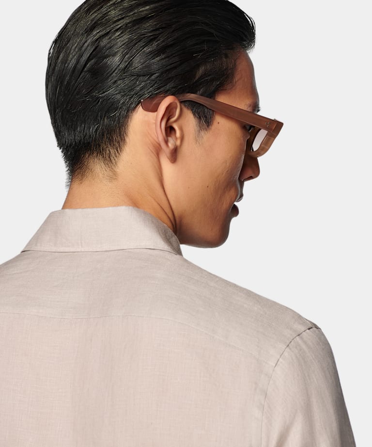 Light Brown Tailored Fit Shirt