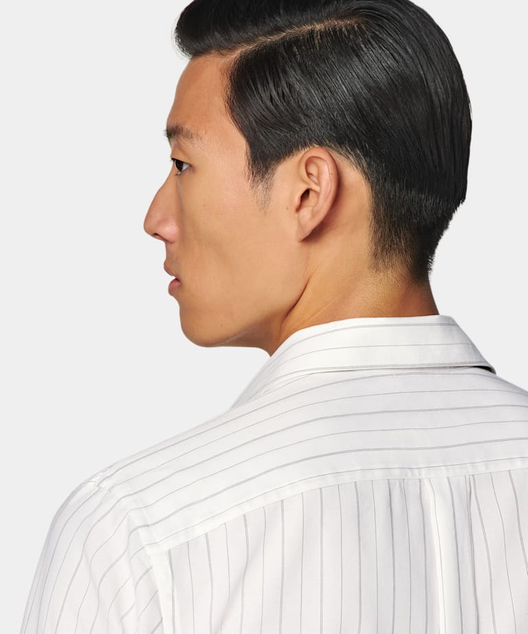 Off-White Striped Tailored Fit Shirt