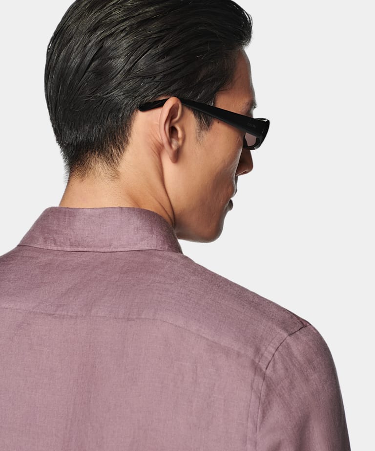 Purple Tailored Fit Shirt