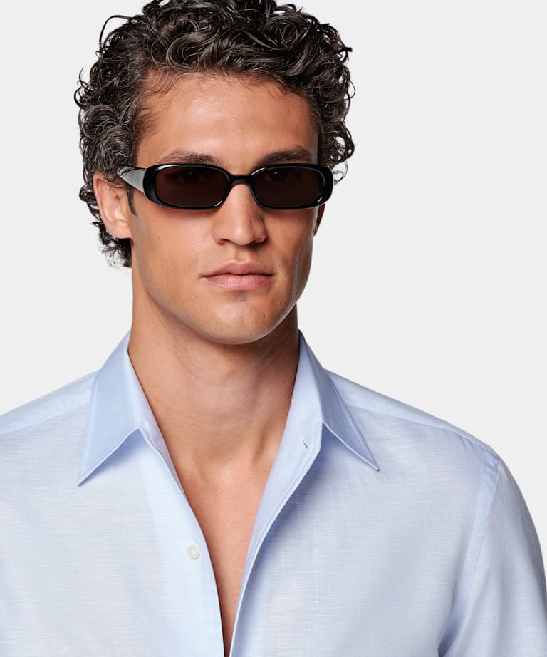 Light Blue Classic Collar Shirt