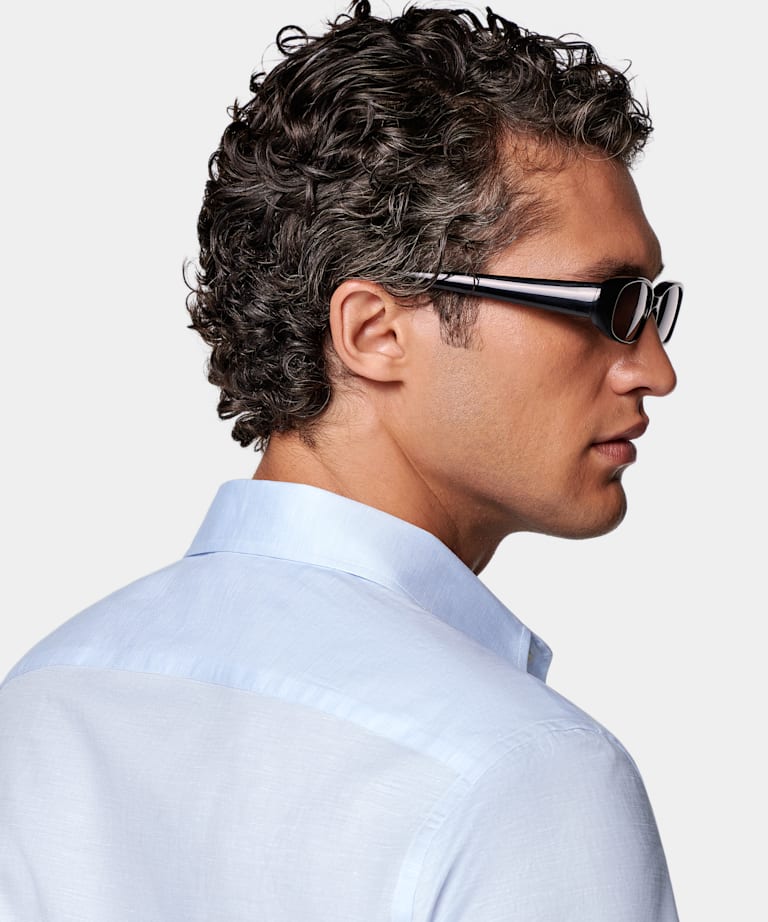 Light Blue Classic Collar Shirt