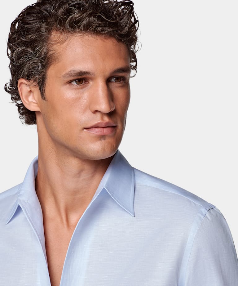 Light Blue Tailored Fit Shirt