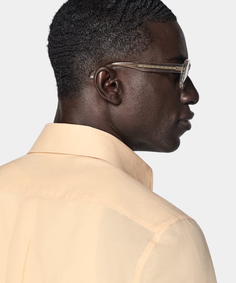 Light Yellow Tailored Fit Shirt