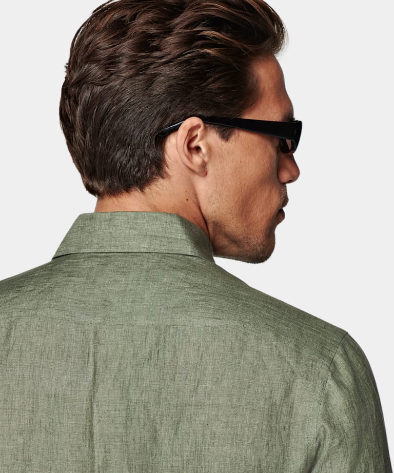 Green Tailored Fit Shirt