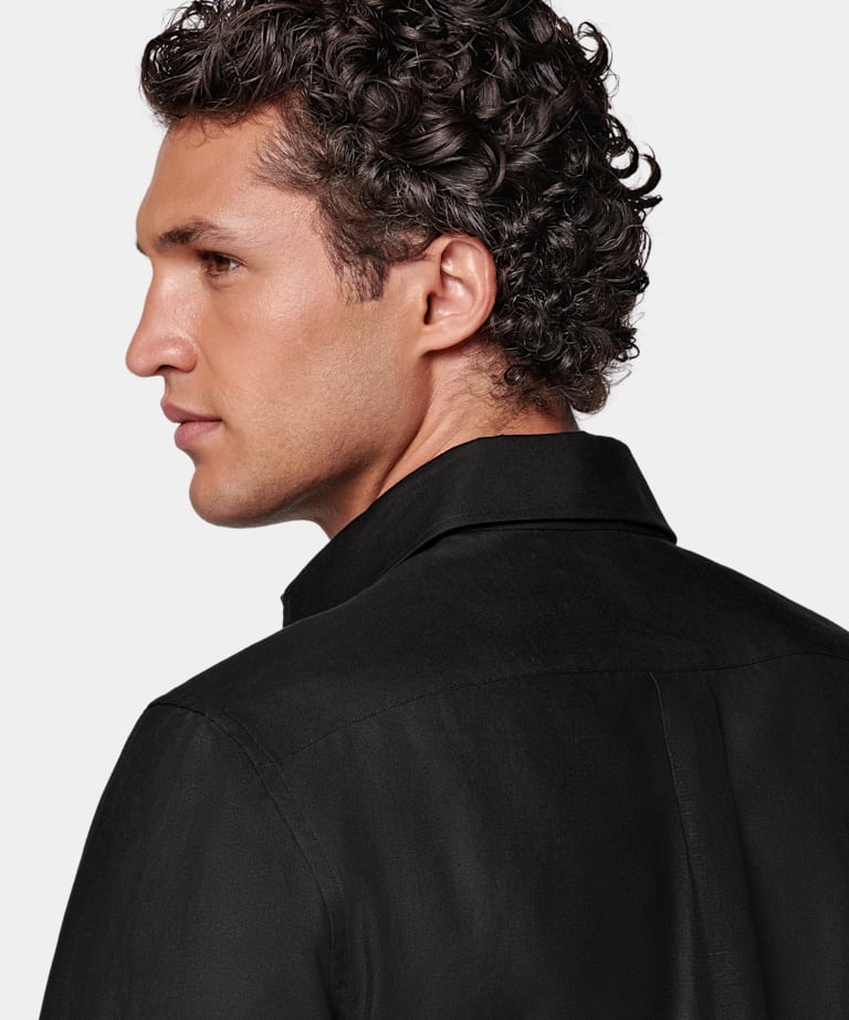 Camisa negra corte Relaxed