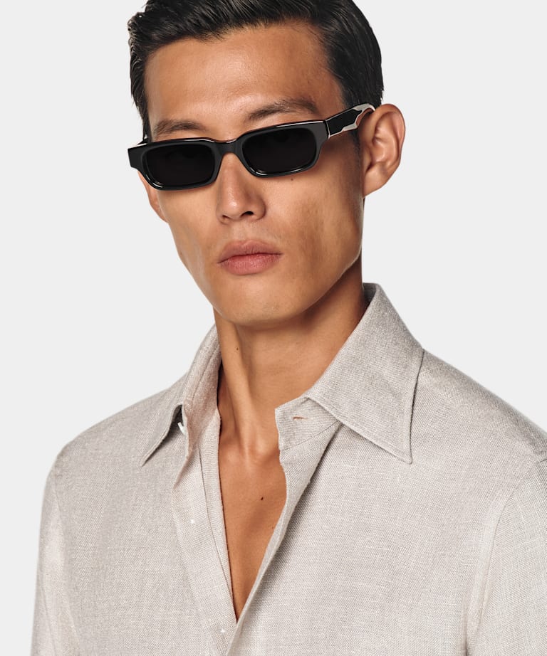Light Taupe Relaxed Fit Shirt