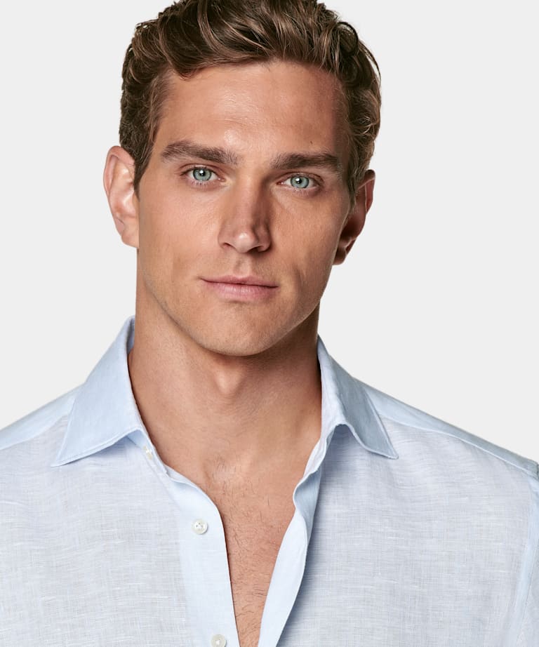 Light Blue Relaxed Fit Shirt