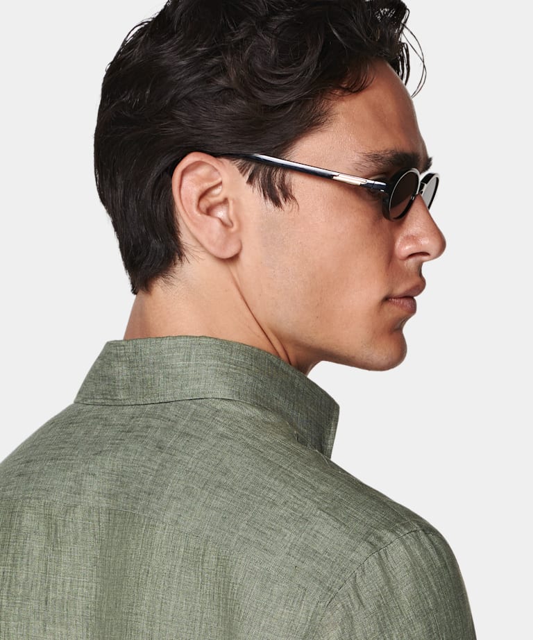 Green Relaxed Fit Shirt