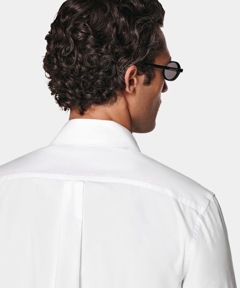 Chemise en coton blanc