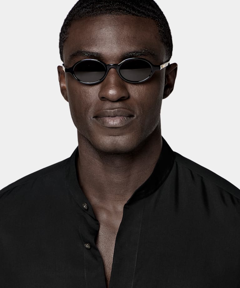 Black Lyocell SIlk Shirt