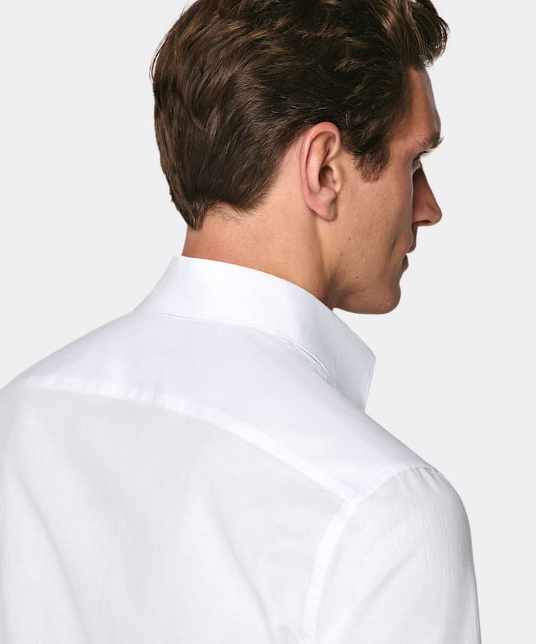 Chemise &agrave; col classique blanc