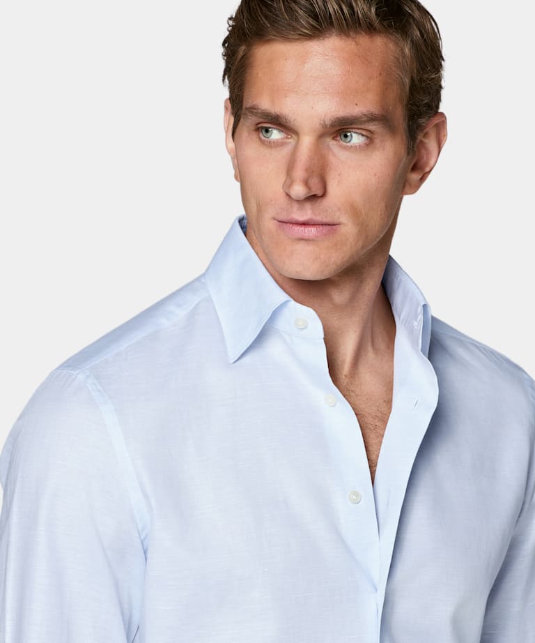 Light Blue Classic Collar Shirt