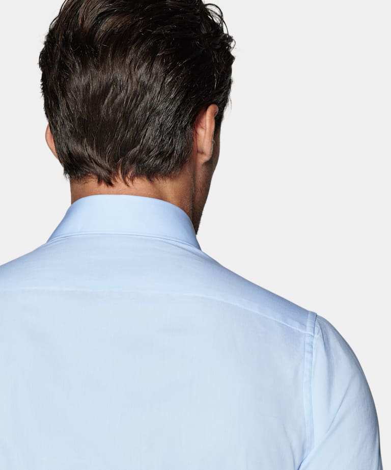 Light Blue Twill Extra Slim Fit Shirt