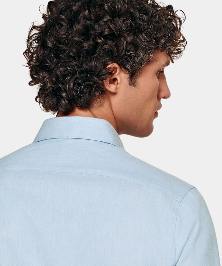Camisa corte Slim azul claro