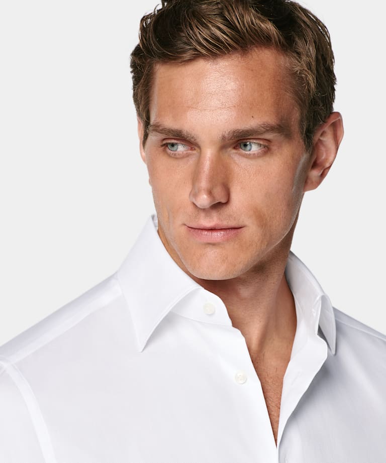 White Classic Collar Shirt