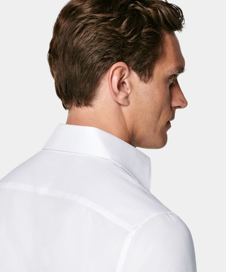 White Classic Collar Shirt