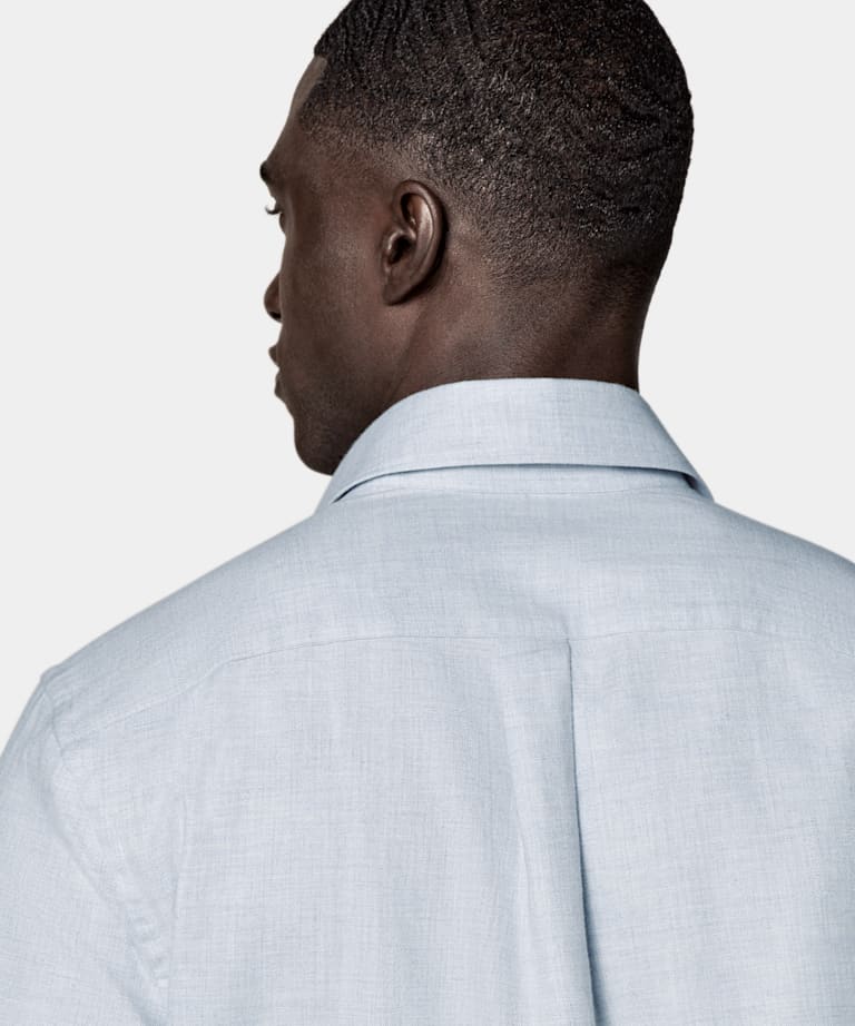 Camisa azul claro corte Tailored