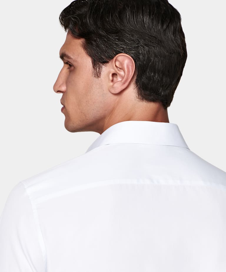 White Classic Collar Shirt