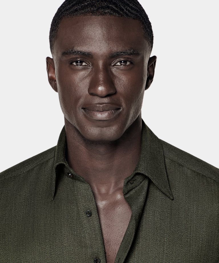 Green Wool Shirt