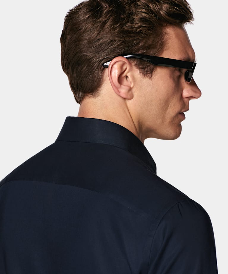 Navy Lyocell Shirt