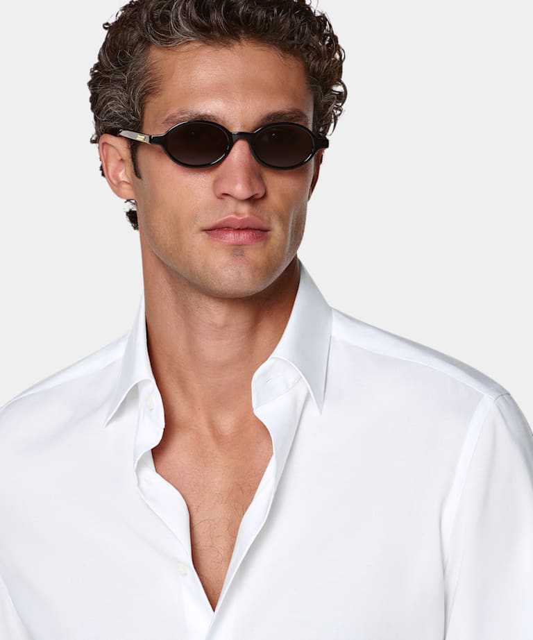 White Lyocell Shirt