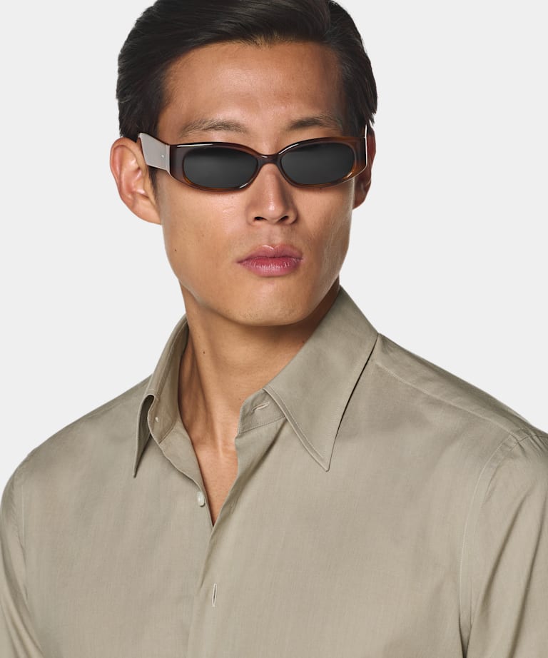 Mid Green Cotton Shirt