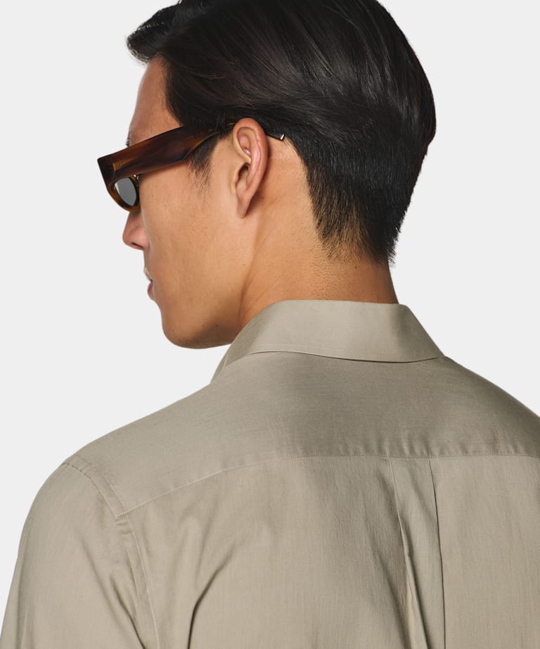 Mid Green Cotton Shirt