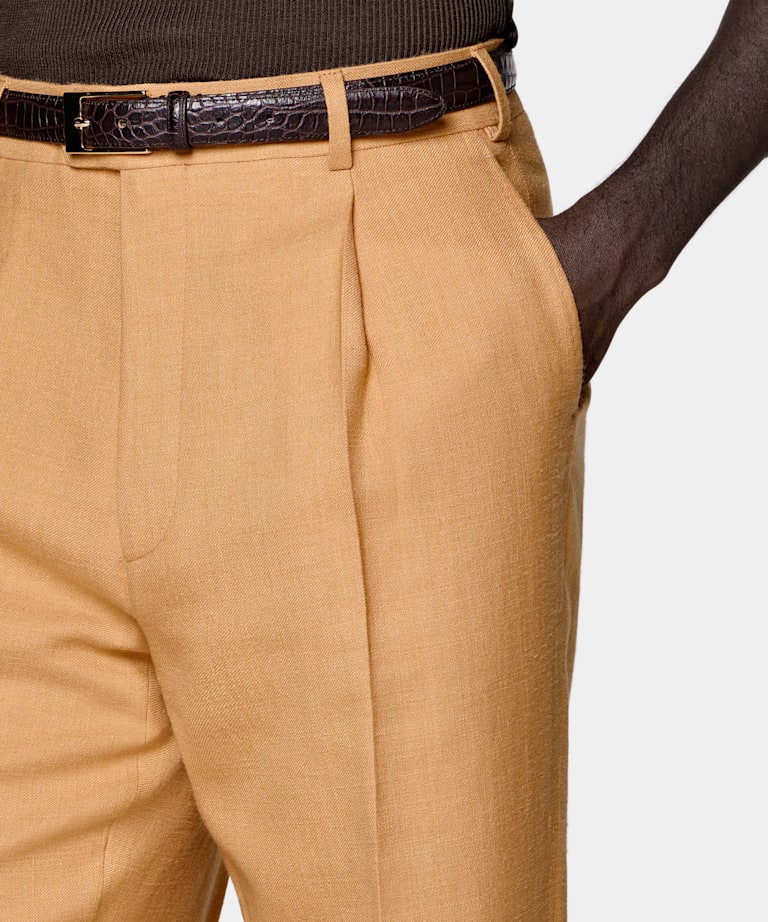 Orange Tailored Fit Milano Suit