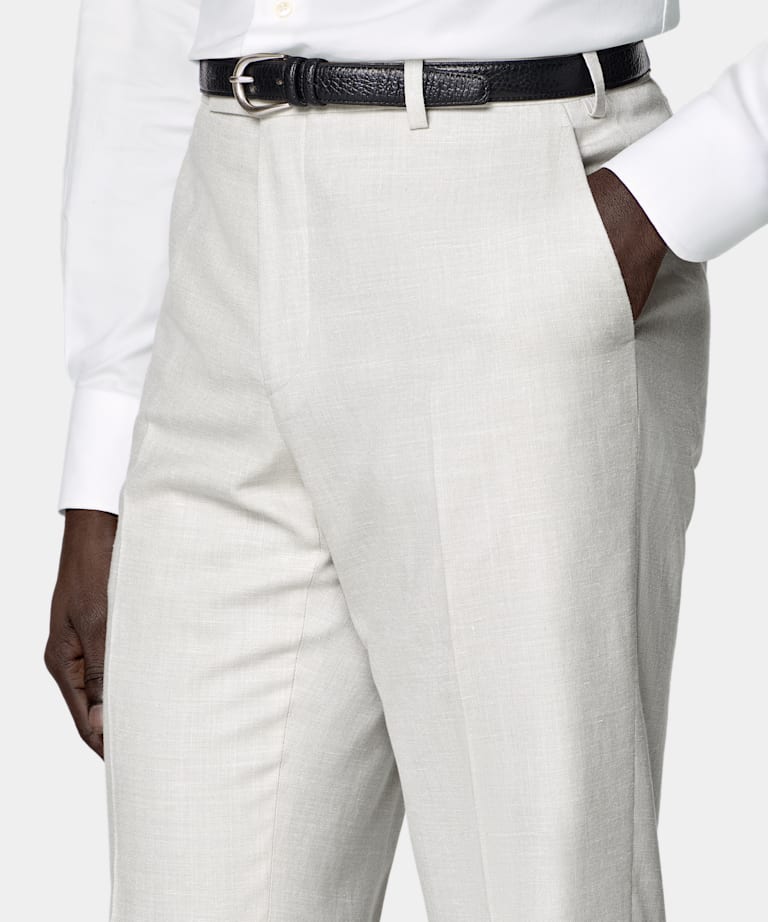 Light Grey Tailored Fit Havana Suit