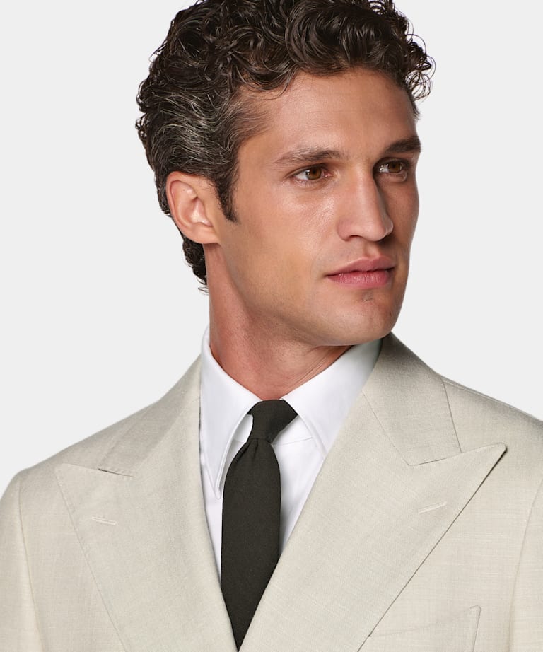 Light Brown Tailored Fit Havana Suit