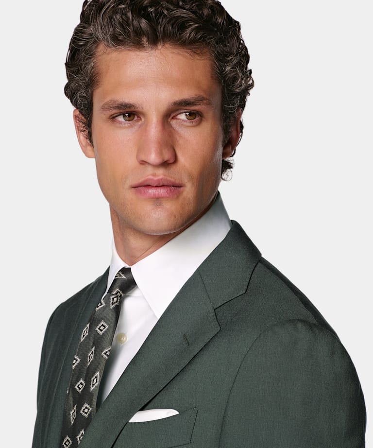 Dark Green Perennial Tailored Fit Havana Suit