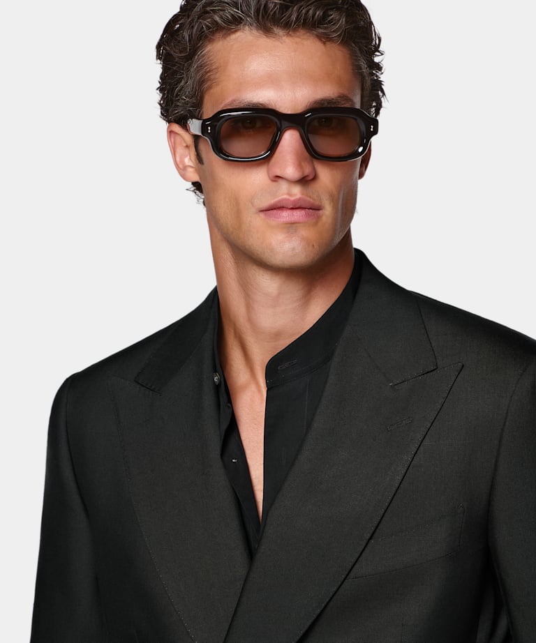 Black Tailored Fit Milano Suit