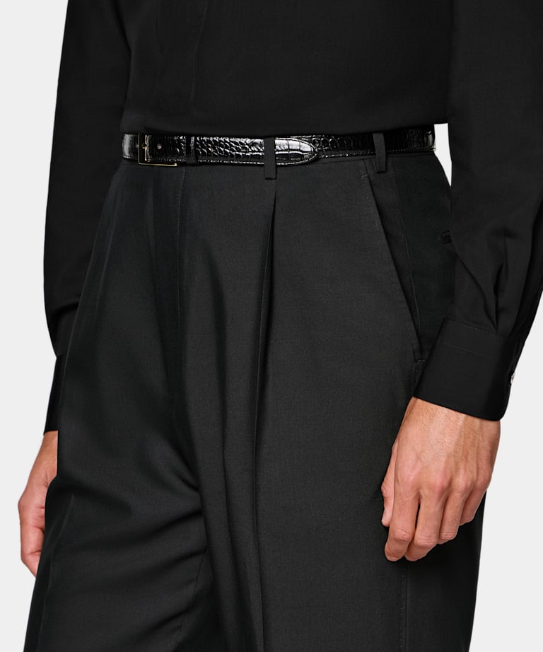 Black Tailored Fit Milano Suit