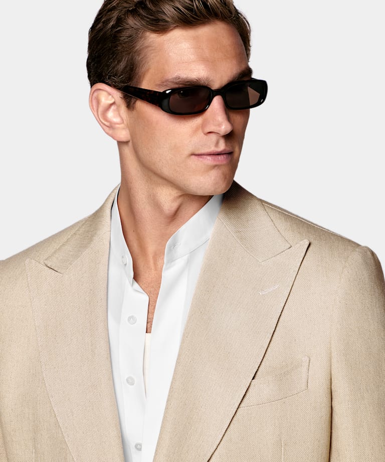 Light Brown Tailored Fit Milano Suit