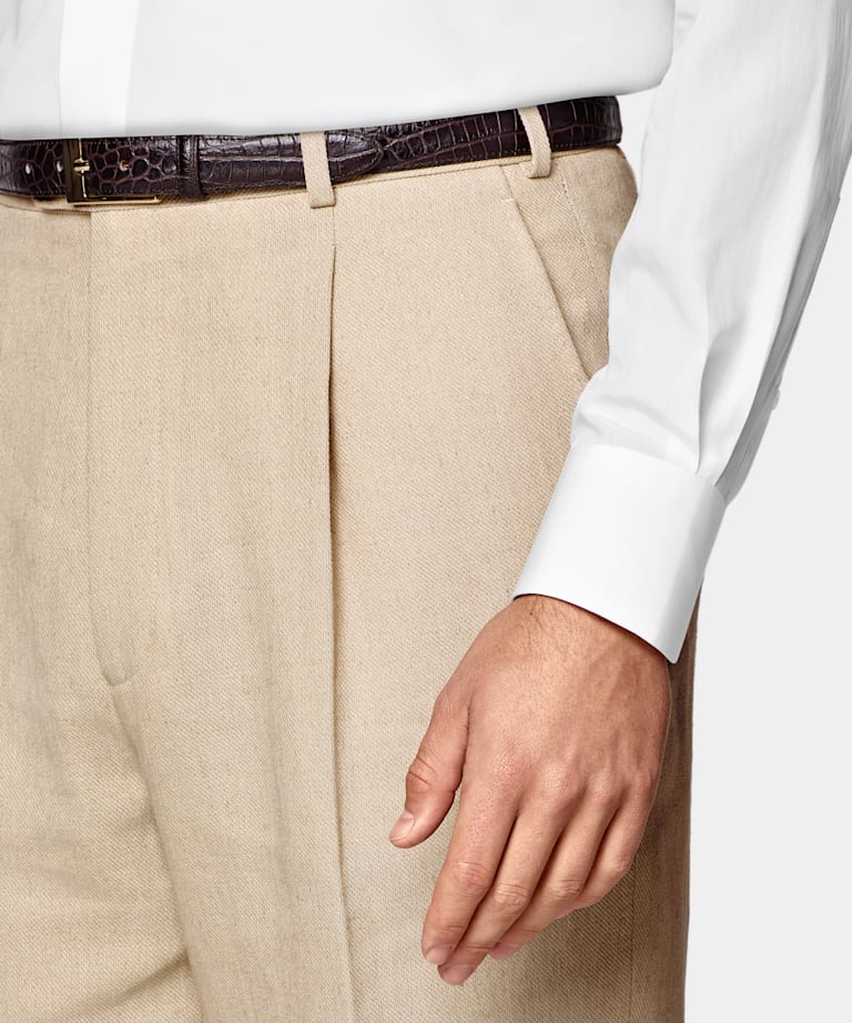 Light Brown Tailored Fit Milano Suit