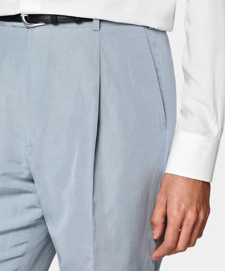 Mid Blue Tailored Fit Milano Suit