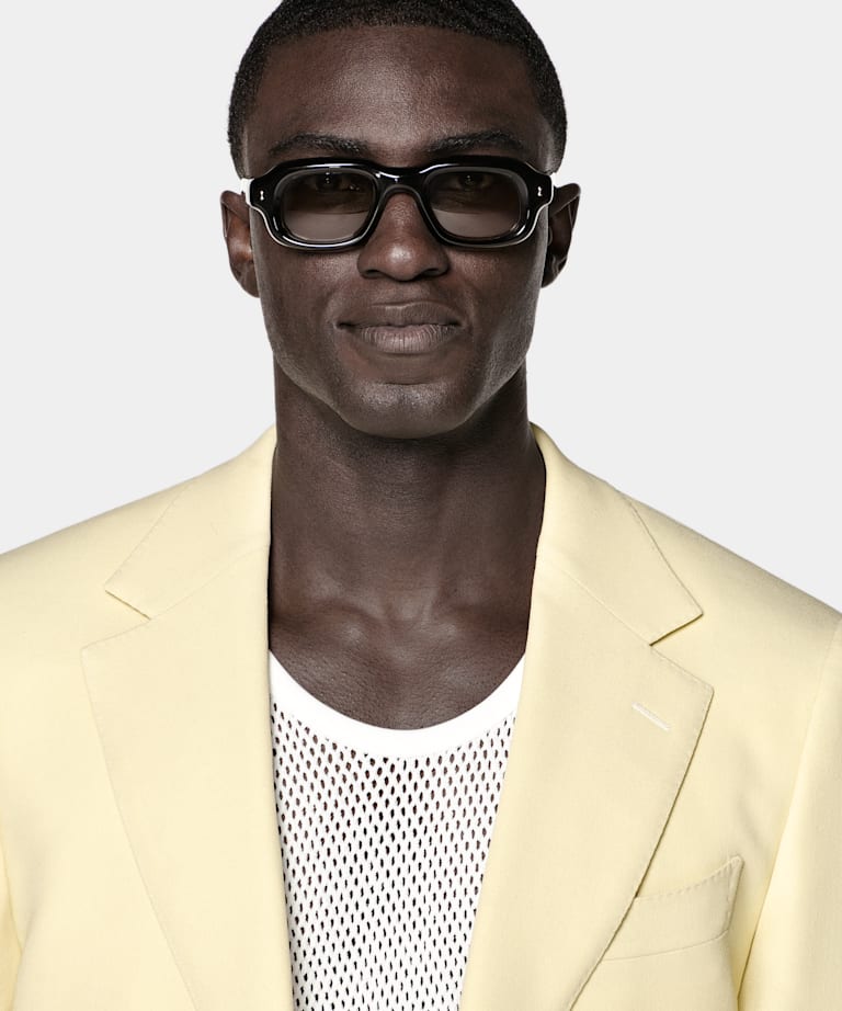 Yellow Tailored Fit Milano Suit