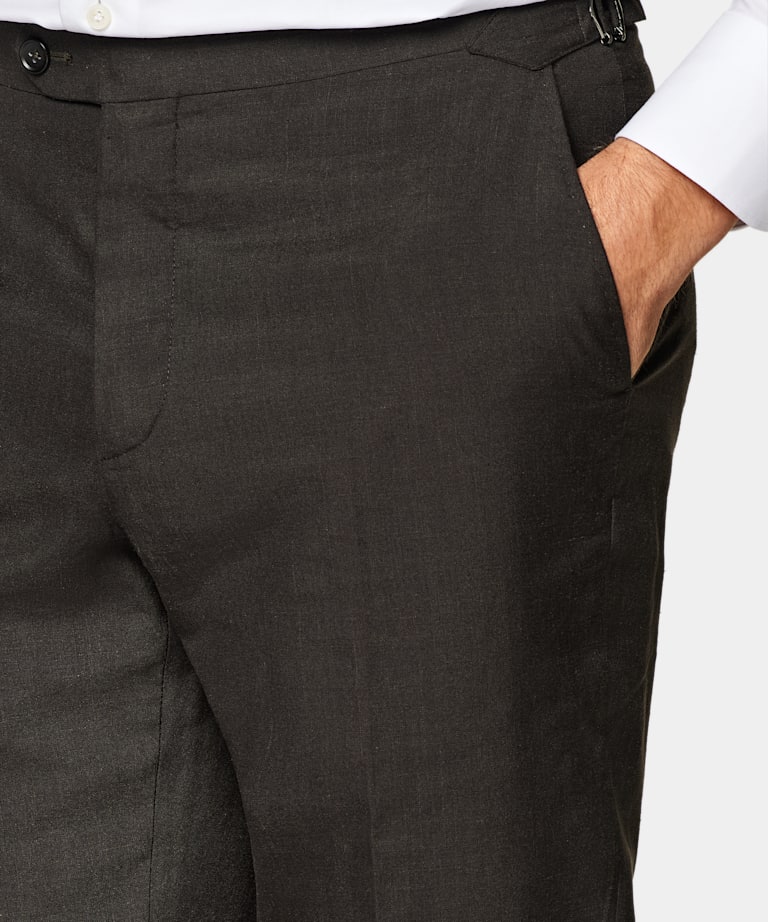 Dark Brown Tailored Fit Havana Suit