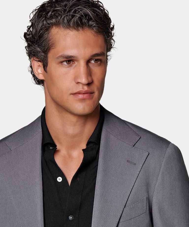 Mid Grey Relaxed Fit Roma Suit