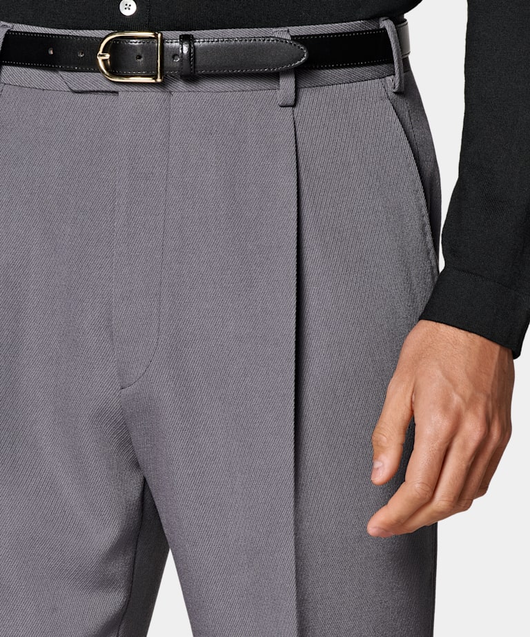 Mid Grey Relaxed Fit Roma Suit