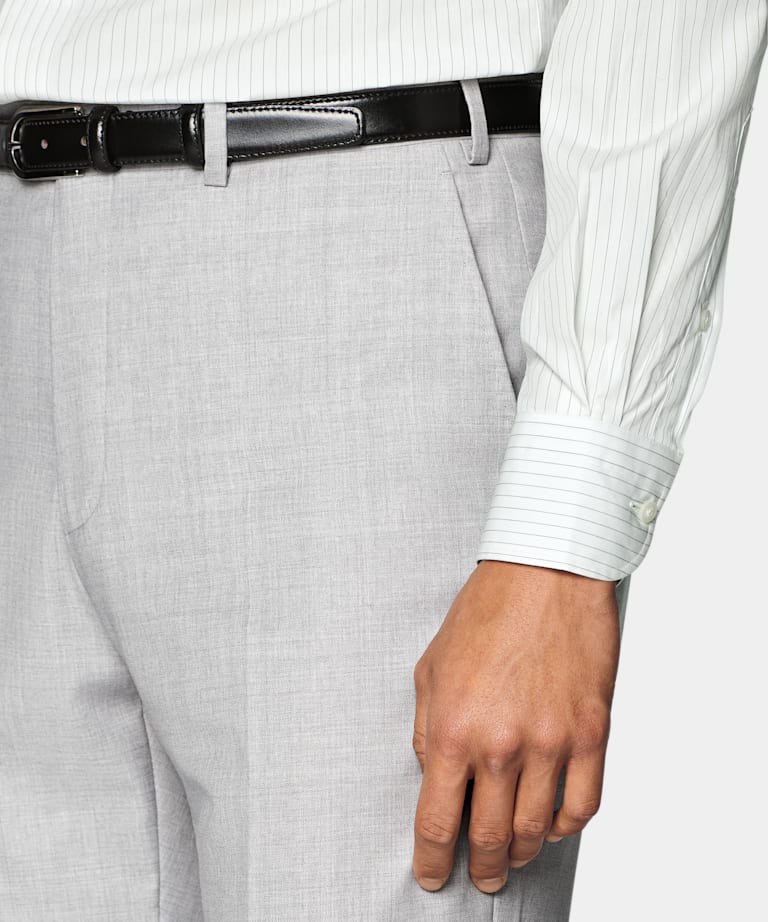 Light Grey Perennial Tailored Fit Havana Suit
