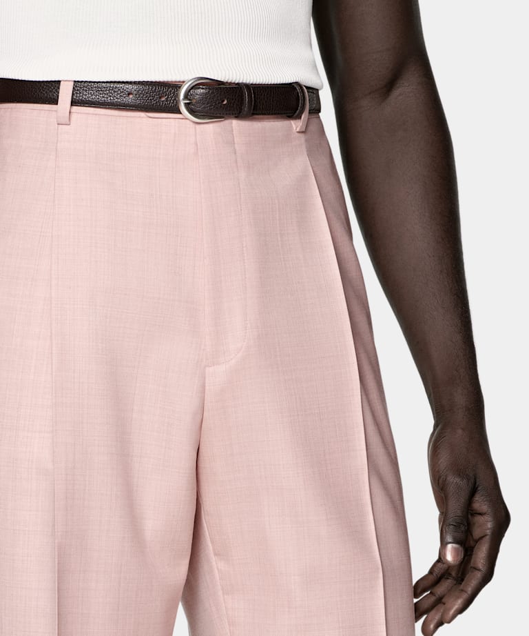 Pink Tailored Fit Milano Suit